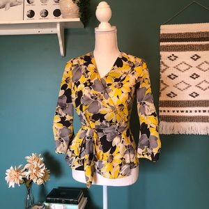 Ann Taylor Wrap Top